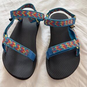 Teva Multicolor Strappy Sandals- kids